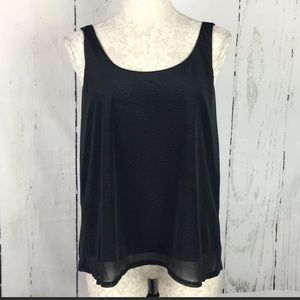 BCBGeneration Sleeveless Black Drape Back …